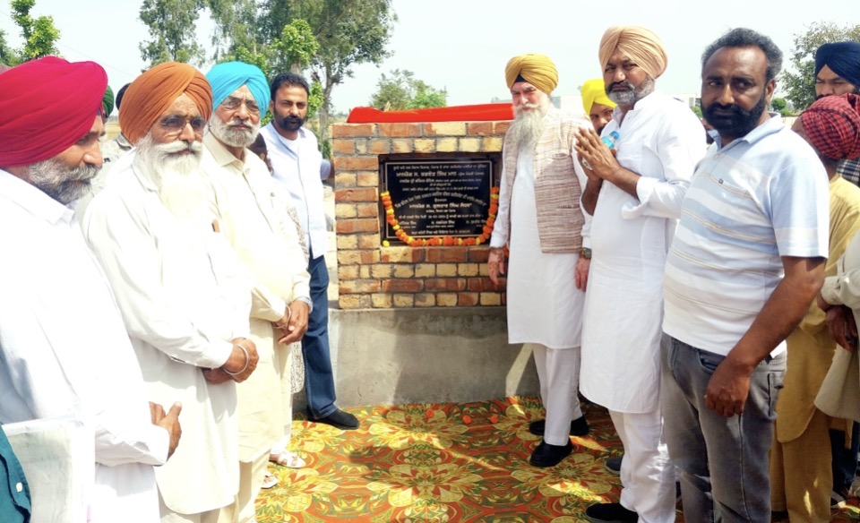 Speaker Sandhwa Inaugurates Irrigation Pipeline in Village Chahal,