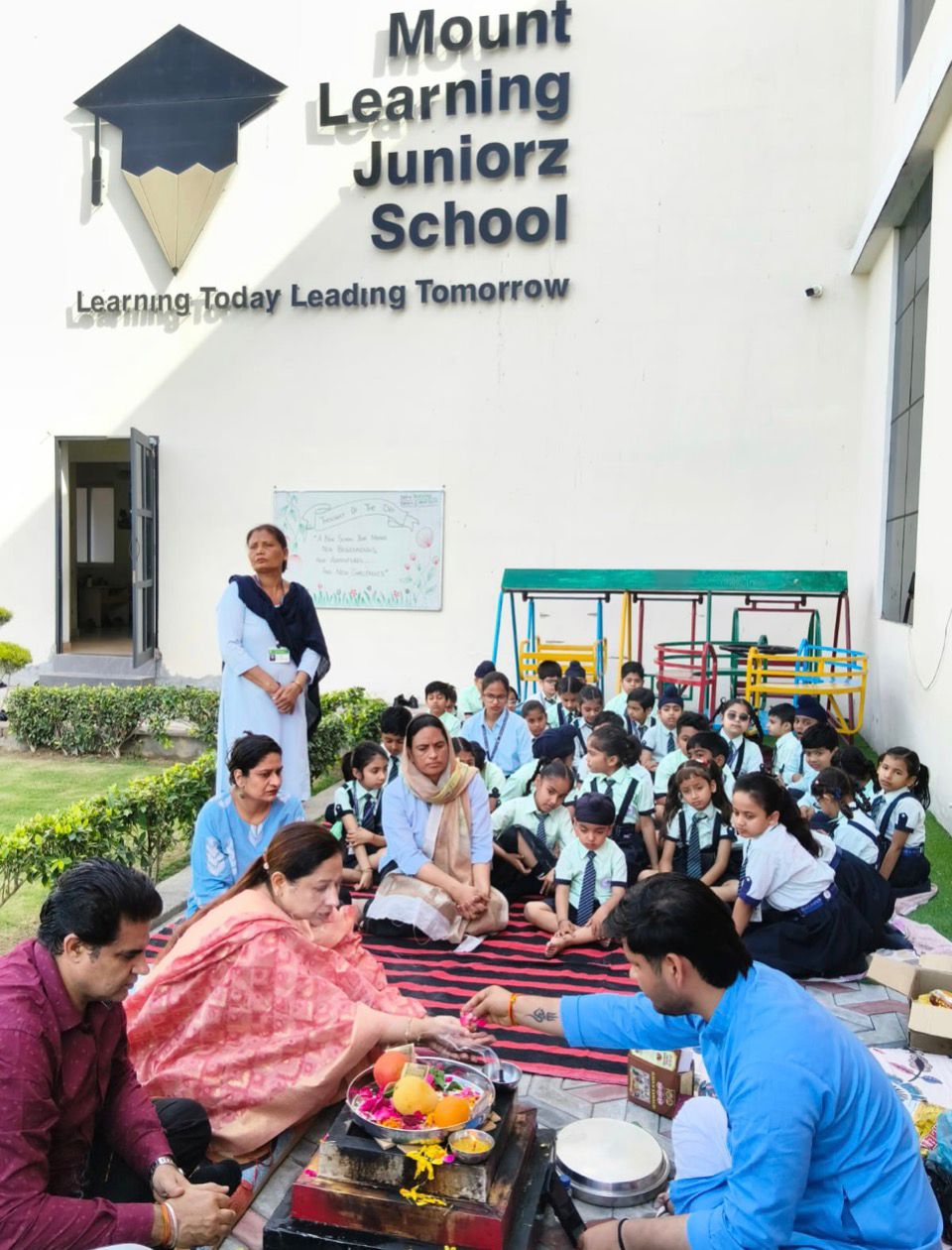 New Academic Session Begins with a ‘Havan Yagna’ at Mount Learning Junior School: